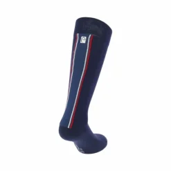 Discount - Chaussettes d'équitation bleu/ blanc/ rouge (x1) Chaussettes D'Équitation