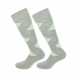 Clearance - Chaussettes Girly gris/ciel (x1) Chaussettes D'Équitation