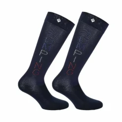 Clearance - Chaussettes Jeanne Jump / bleu-blanc-rouge (x1) Chaussettes D'Équitation