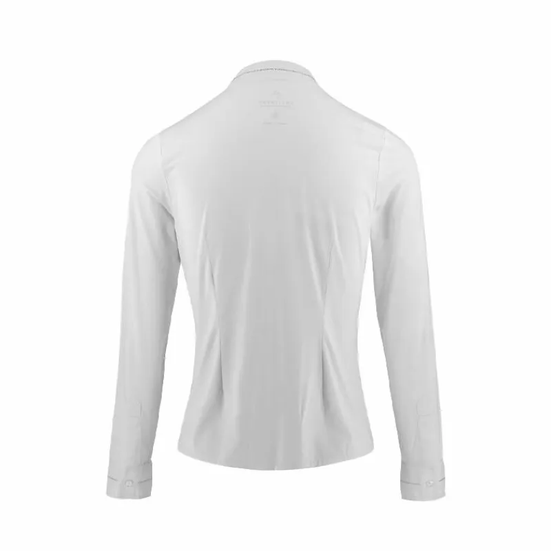 Polos Et Chemises*Equithème - Chemise à manches longues de concours femme Julia he Blanc