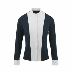 Polos Et Chemises*Equithème - Chemise à manches longues de concours femme Julia Marine