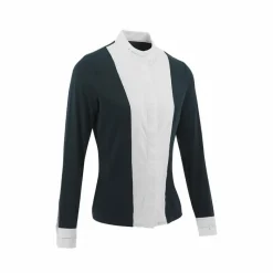 Polos Et Chemises*Equithème - Chemise à manches longues de concours femme Julia Marine