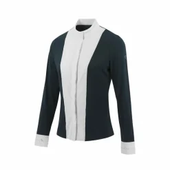 Polos Et Chemises*Equithème - Chemise à manches longues de concours femme Julia Marine