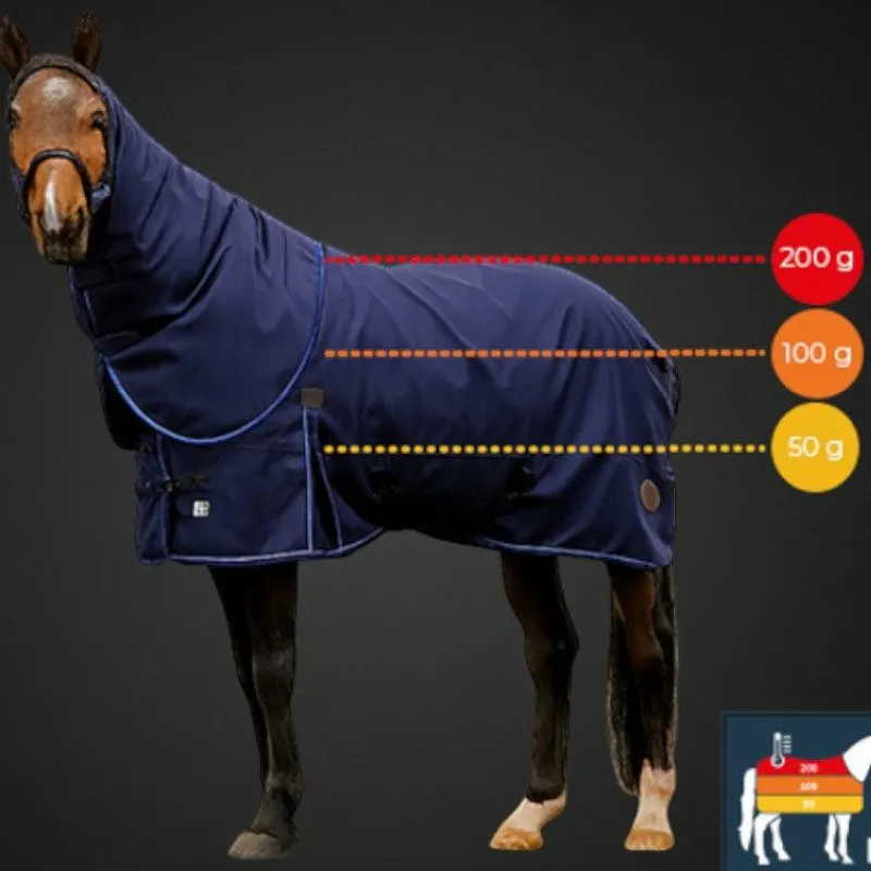 Couvertures Et Chemises*Equithème - Couverture Classic 3 Layers 200g Marine
