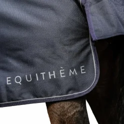 Couvertures Et Chemises*Equithème - Couverture d'extérieur Atomic Combo 1200 D 100g Marine