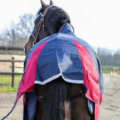 Couvertures Et Chemises*Equithème - Couverture d'extérieur Tyrex 1200D high neck /bordeaux 0g Marine