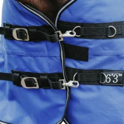 Couvertures Poneys|Couvertures Et Chemises*Equithème - Couverture d'extérieur Tyrex Aisance 1200D High Neck roi 0g Bleu