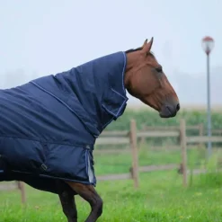 Couvertures Et Chemises*Equithème - Couverture d'extérieur Tyrex 1680D 220g Marine