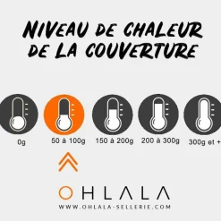 Couvertures Et Chemises*Equithème - Couverture d'extérieur Tyrex 1200D "Aisance" /noir 50g Bleu