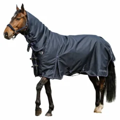 Couvertures Et Chemises*Equithème - Couverture d'extérieur Atomic Combo 1200 D 50g Marine