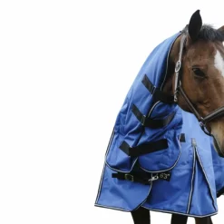 Couvertures Poneys|Couvertures Et Chemises*Equithème - Couverture d'extérieur Tyrex Aisance 1200D Combo roi 100g Bleu