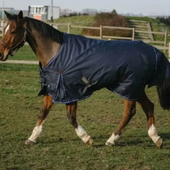 Couvertures Poneys|Couvertures Et Chemises*Equithème - Couverture d'extérieur Classic 600D 50g Marine