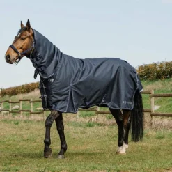 Couvertures Et Chemises*Equithème - Couverture d'extérieur Anatomic Combo 1200D 0g Marine