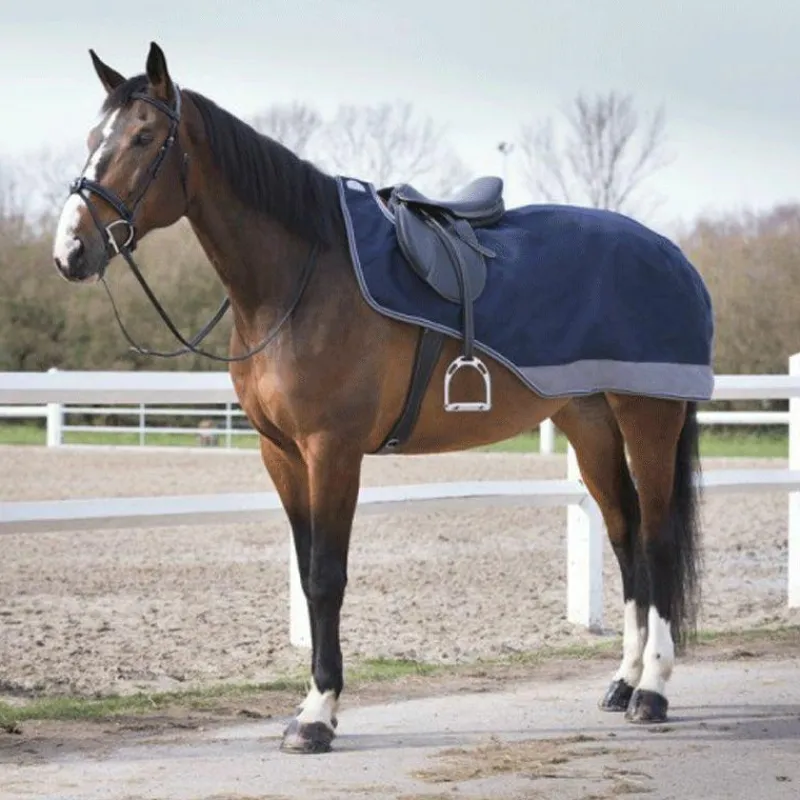 Couvre-Reins*Equithème - Couvre-reins Tyrex doublé polycoton /gris 600D 0g Marine