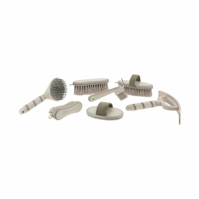 Étrilles*Equithème - Etrille Je t'aime strass Beige