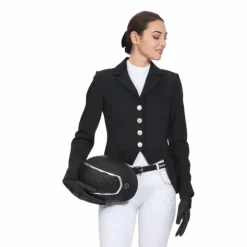 New - Frac de dressage noir Vestes De Concours|Dressage