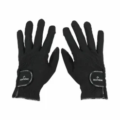 Gants D'Équitation*Equithème - Gants Charlie Noir
