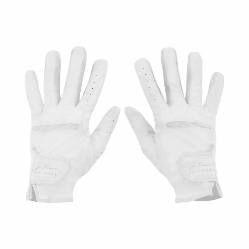 Gants D'Équitation*Equithème - Gants d'équitation Je t'aime Strass Blanc