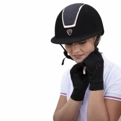 - Gants fin digital noir Enfant Gants D'Équitation|Gants D'Équitation