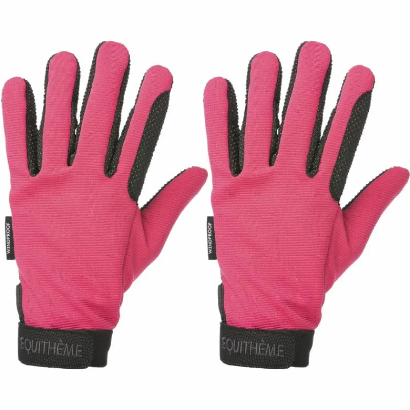Gants D'Équitation|Gants D'Équitation*Equithème - Gants Knit Fuchsia