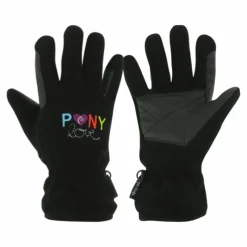 Gants D'Équitation|Gants D'Équitation*Equithème - Gants pony love noir