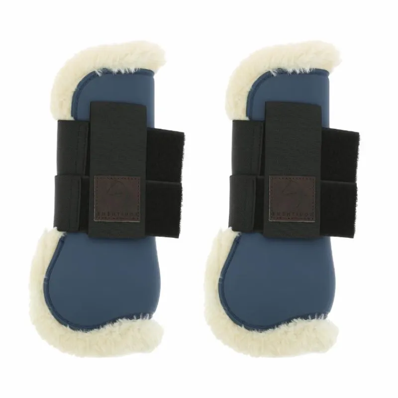 Guêtres Ouvertes Poneys|Guêtres Ouvertes*Equithème - Guêtres Boa x2 Marine