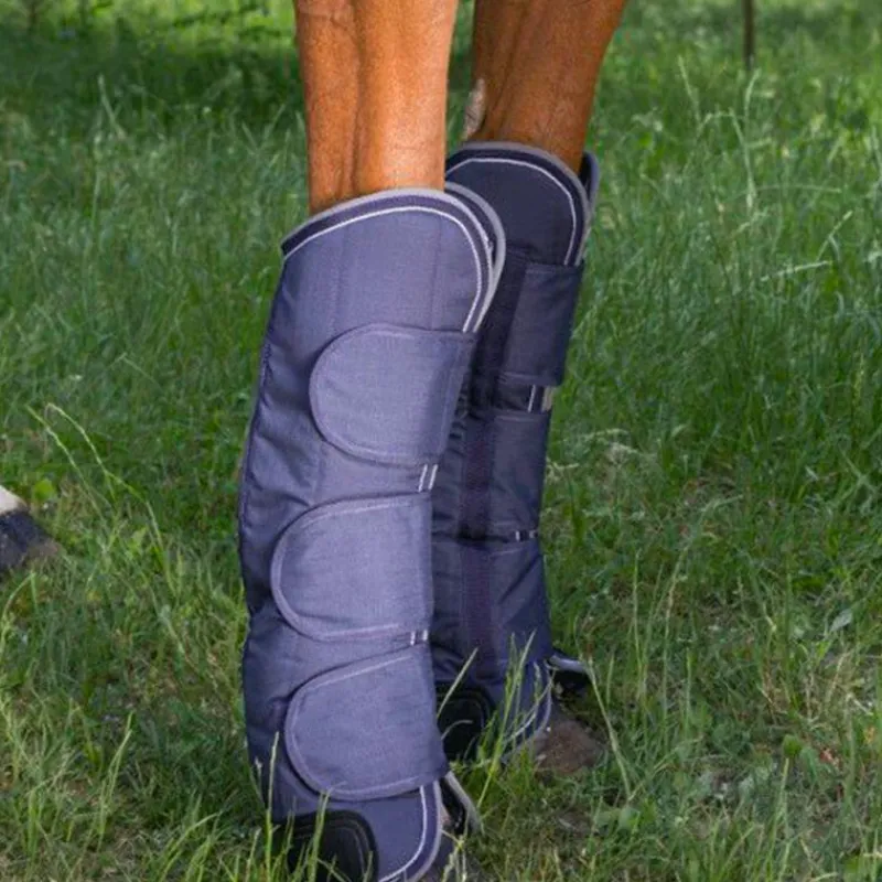 Guêtres De Transport|Guêtres De Transport*Equithème - Guêtres de transport 600D renforcé x4 Marine