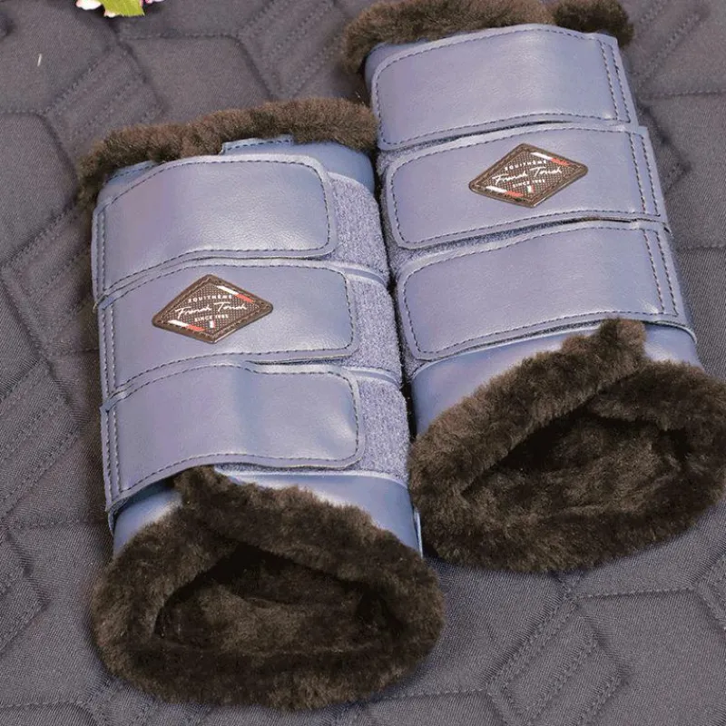 Guêtres Fermées*Equithème - Guêtres fermées French Touch x2 Marine