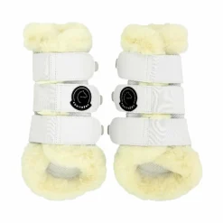 Guêtres Fermées*Equithème - Guêtres fermées Snuggy Je t'aime Blanc