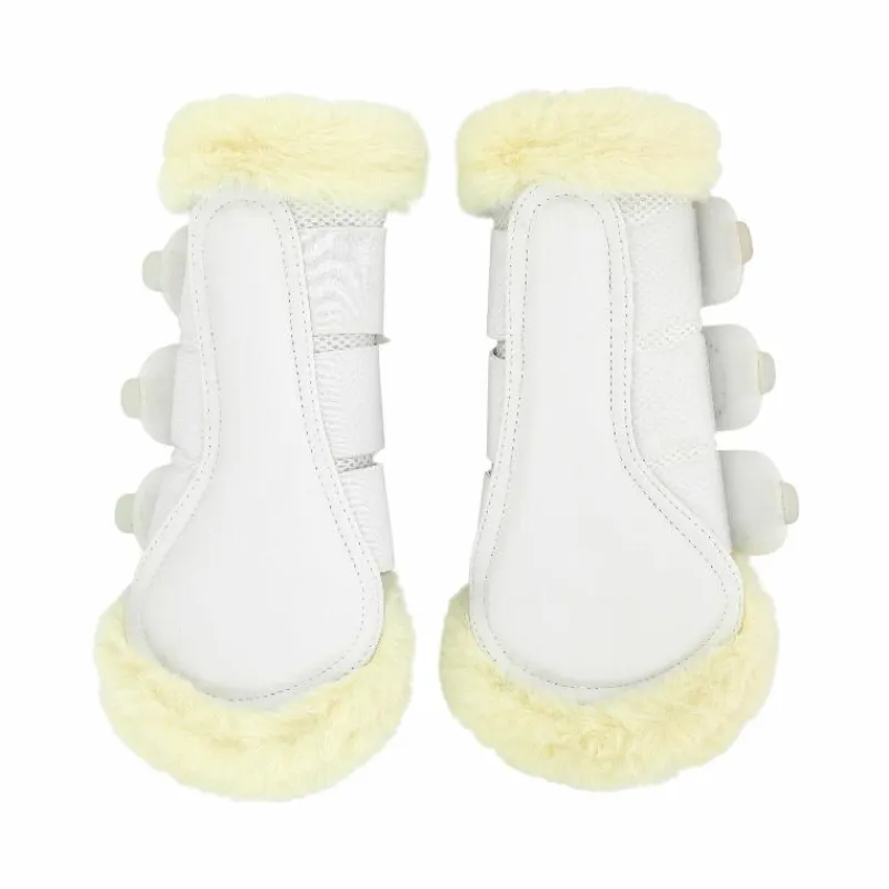 Guêtres Fermées*Equithème - Guêtres fermées Snuggy Je t'aime Blanc