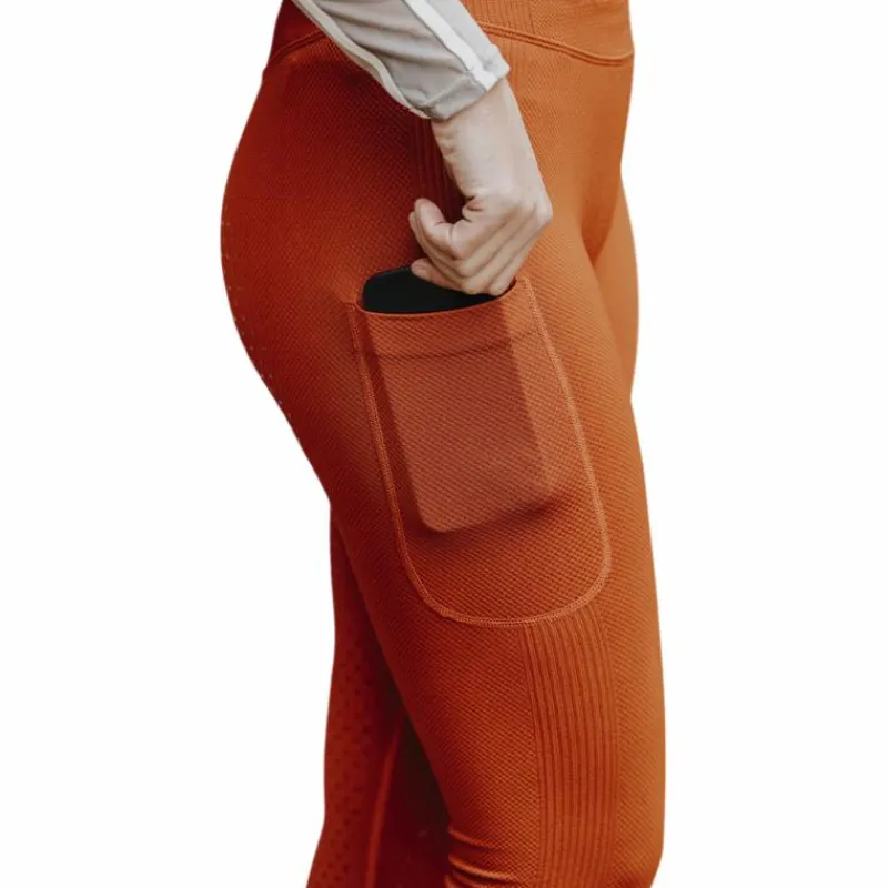 Leggings D'Équitation*Equithème - Legging d'équitation femme Acacia Orange