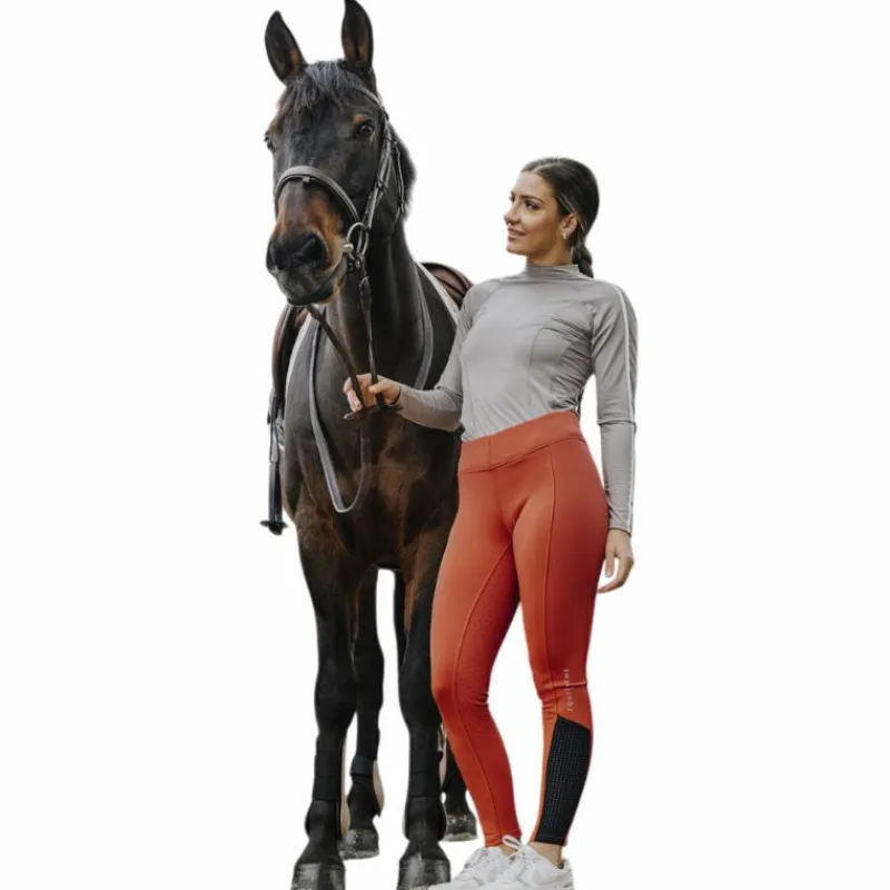 Leggings D'Équitation*Equithème - Legging d'équitation femme Brigitte Orange