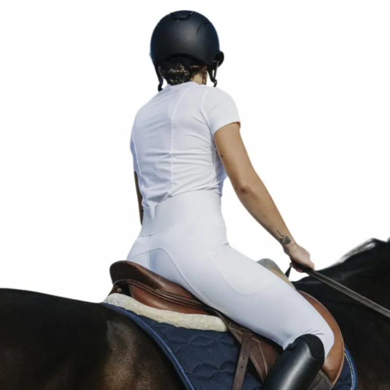 Leggings D'Équitation*Equithème - Legging d'équitation femme Flora Je t'aime Blanc