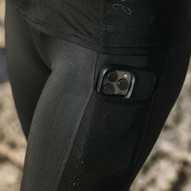 Leggings D'Équitation*Equithème - Legging d'équitation femme pull-on Flora édition "Je t'aime" Noir