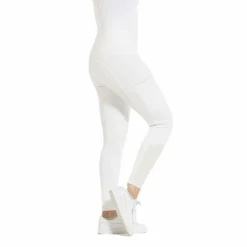Pantalons D'Équitation*Equithème - Legging d'équitation femme Brigitte Blanc