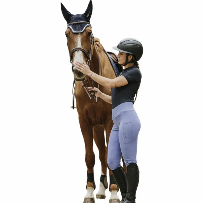 Leggings D'Équitation*Equithème - Legging d'équitation femme Flora Je t'aime Violet