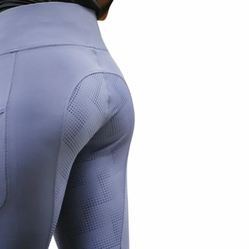 Leggings D'Équitation*Equithème - Legging d'équitation femme Flora Je t'aime Violet