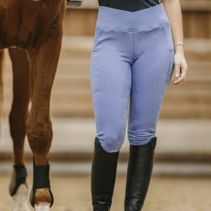 Leggings D'Équitation*Equithème - Legging d'équitation femme Flora Je t'aime Violet