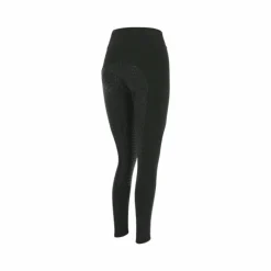 Leggings D'Équitation|Dressage*Equithème - Legging d'équitation femme softshell Dolomyt fond silicone Noir