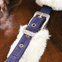 Licols Poneys*Equithème - Licol de transport Teddy marine/ écru