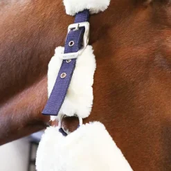 Licols Poneys*Equithème - Licol de transport Teddy marine/ écru