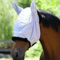Masques Anti-Mouches Poneys|Masques Anti-Mouches*Equithème - Masque anti-mouches et UV Pro Gris