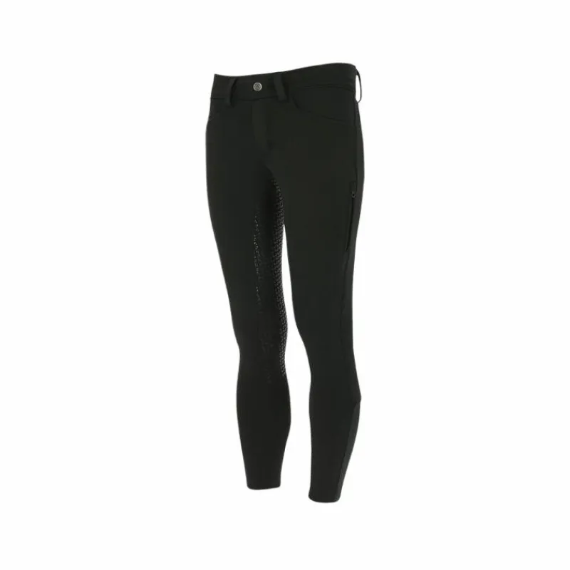 Pantalons D'Équitation|Pantalons D'Équitation*Equithème - Pantalon d'équitation homme Zermatt fond silicone Noir