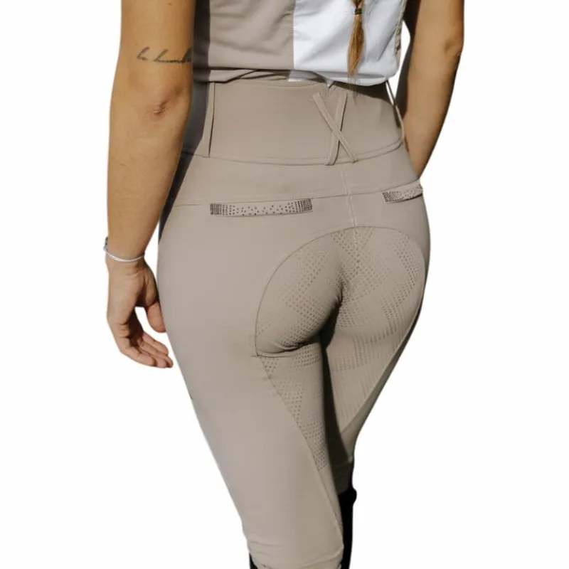 - Pantalon d'équitation femme Queen Je t'aime taupe Pantalons D'Équitation