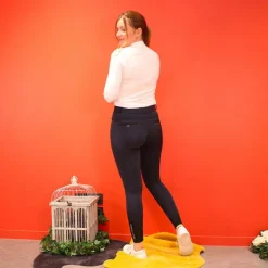 Pantalons D'Équitation*Equithème - Pantalon d'équitation femme Safir / noir Marine