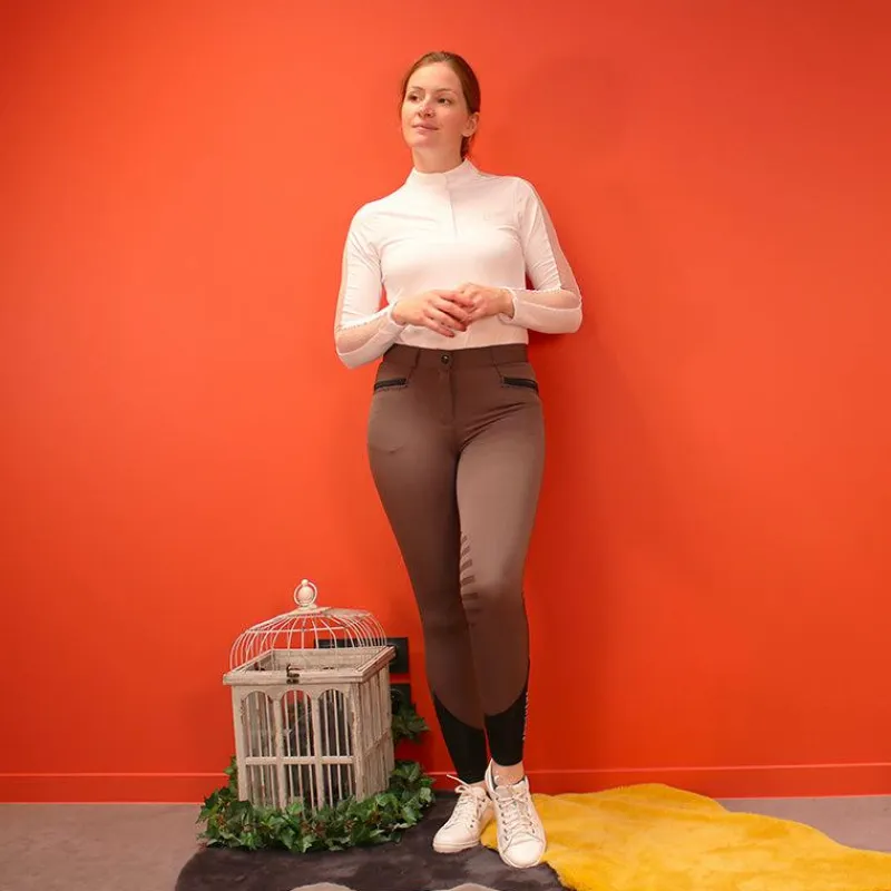 Best - Pantalon d'équitation femme Safir brun/ noir Pantalons D'Équitation