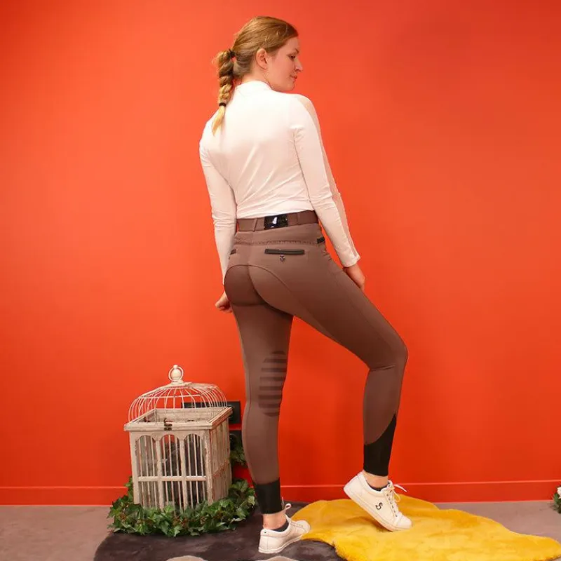 Best - Pantalon d'équitation femme Safir brun/ noir Pantalons D'Équitation