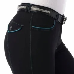 Discount - Pantalon d'équitation femme Verona / turquoise Pantalons D'Équitation