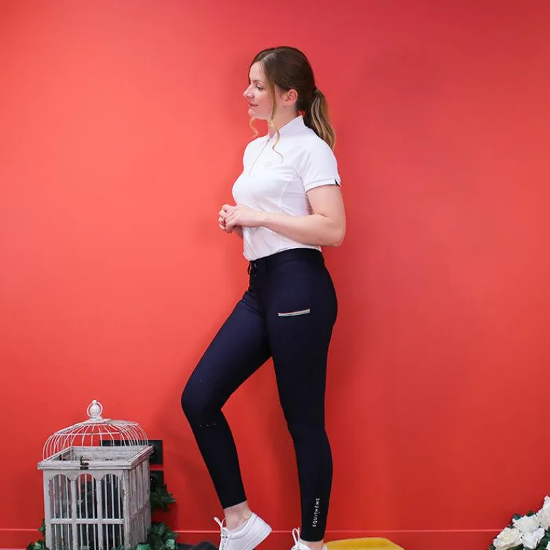 Pantalons D'Équitation*Equithème - Pantalon d'équitation femme Lainbow Marine