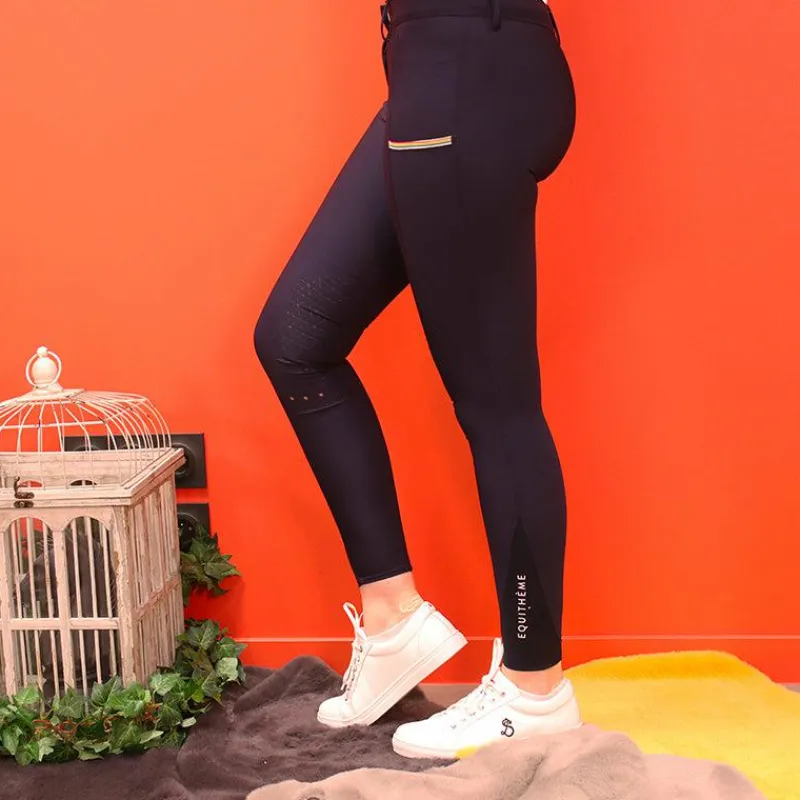 Pantalons D'Équitation*Equithème - Pantalon d'équitation femme Lainbow Marine